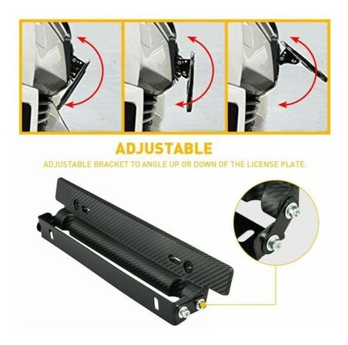 Universal Front Rear Bumper License Plate Holder Mounting Mb Foto 4