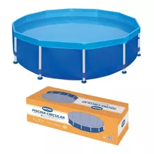 Piscina Redonda Mor Capacidade De 4500 Litros Azul