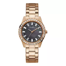 Reloj Guess Gw0356l1 Para Mujer, Bisel Rosa, Color De Fondo Dorado, Color Xx
