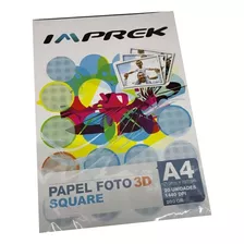 Papel 3d Glossy 200gr 20h Square Imprek