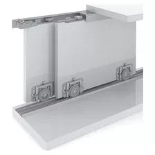 Sistema Corredizo Ro65 Dos Puertas Placard Mueble Aluminio 3