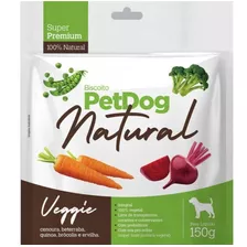 Petisco Caes Biscoito Canino Alimento Natural Petdog 150g Tipo Veggie