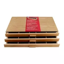 Caja De Almacenamiento De Pastel De Madera De 3 Cajones 15-3