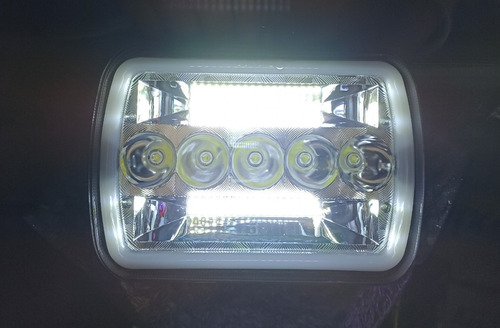 Faros Led Alta Intensidad Marco Azul Ford Aerostar Van Foto 7