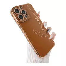 Funda Skyseaco Para iPhone 13 Pro-marrón