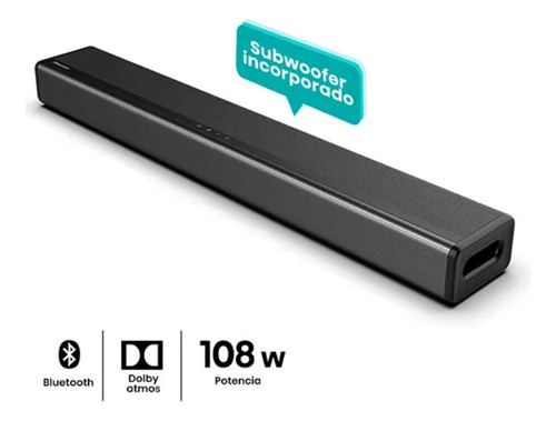 Hisense Hs214 Barra De Sonido Soundbar 2.1 Con Subwoofer Incorporado Bluetooth Hdmi Ct Color Negro 220v