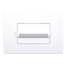 12 Pc Luminaria Embutir Parede Escada Balizador Sleek Margir Cor Branco 110v/220v