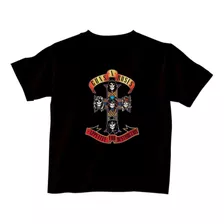 Remera Infantil Guns And Roses Rock | De Hoy No Pasa | 03