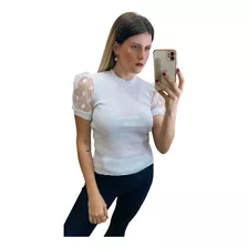 Blusa Tule 01 Blogueirinha Fábrica Própria