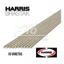 10 Varetas Solda Foscoper Brastak Harris Bt 470 2,40mm 46cm