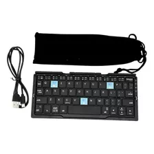 Mini Teclado Bluetooth Plegable Con Soporte Magnético