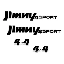 Adesivos Lateral Suzuki Jimny 4sport 4x4 Grafite/vermelho