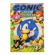 Libro Para Colorear Libro Pintar Niños Niñas Sonic 4