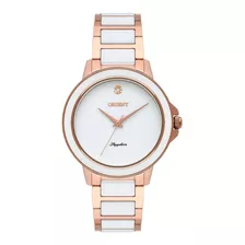 Relógio Orient Feminino Rose E Branco