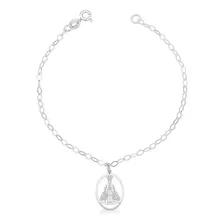 Pulseira Nossa Senhora Aparecida Prata 925