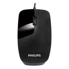 Mouse Ergonomico Com Fio Usb 1000 Dpi M302 Philips 3 Botões Cor Preto