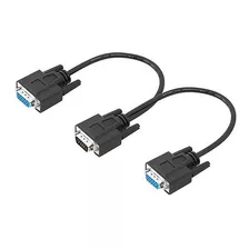 Cabo Y Vga Macho/ 2x Vga Fêmea Kit C/5 Peças