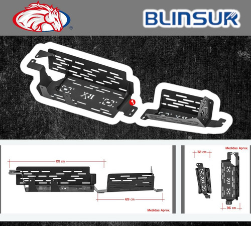 Protector De Catalizador Para Hilux 16-23 Dob Cab Foto 3