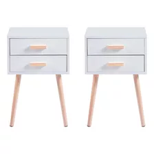 Pack De 2 Veladores Eames Doble Blanco