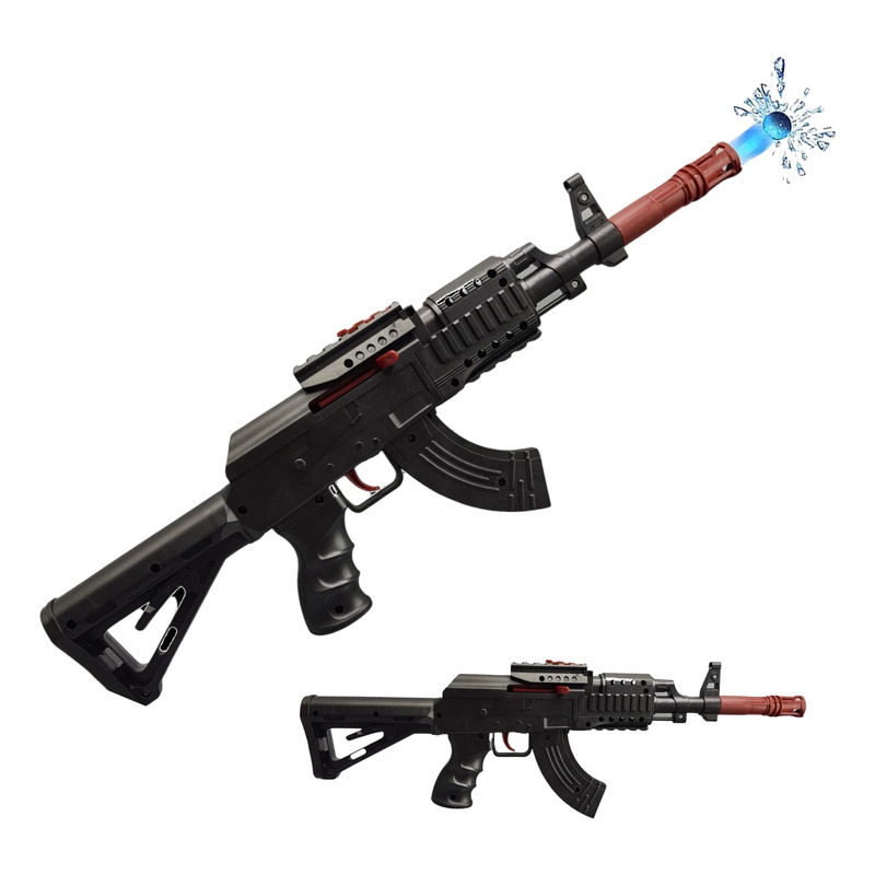 Rifle Brinquedo Precisão Sniper Mira A Lazer Nerf Luzes Som em