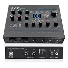 Pyle Professional Usb Audio Interface With Micline Guitar Au