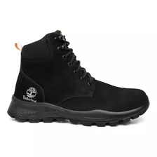 Bota Coturno Masculino Couro Confortável Lançamento Jdk532