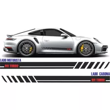 Porsche 911 Carrera Turbo Adesivos Lateral Par 2021