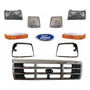 Parrilla Ford F-150 92-97 Cromo Cuartos Faros Biseles Logo