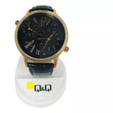 Reloj Q&q Cuero Varón Gz23j105y