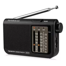 Tivdio V-117 Radio Am/fm Portable Con Transistor De Onda Cor