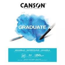 Block Canson Graduate Acuarela A4 250 Grs X 20 Hojas