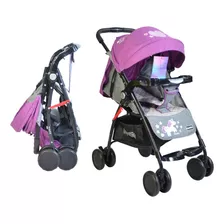 Cochecito De Paseo Bipokids Bbs 15 Coche Cuna Rosa Con Chasis Color Negro