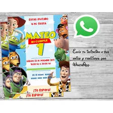 Tarjeta De Invitación Toy Story Cumpleaños