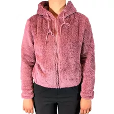 Campera Rush Town Lifestyle Mujer Peluche Rosa Cli