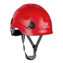 Casco De Seguridad Segma Rojo/blanco Con Barbijo