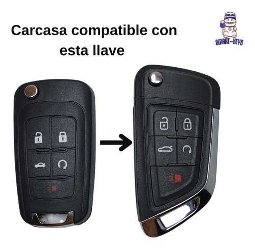 Carcasa Llave Para Buick Lacrosse Encore Verano Allure Adp Foto 2