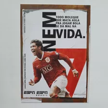 Cartão Postal Futebol Jogador Espn Cr7 C.ronaldo Man United