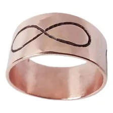 Anillo De Cobre Puro Macizo Infinito A Medida