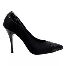 Zapato Stiletto De Cuero Mujer Taco