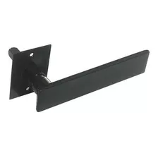 Media Manija Lisa Para Puerta En Hierro Negro 12cm X 2,5cm