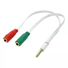 Adaptador Em Y Splitter Fone De Ouvido E Microfone 