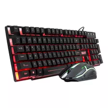 Kit Gamer 3 Em 1 Mouse Headphone E Teclado Formato Abnt Dust Cor Do Mouse Preto Cor Do Teclado Preto