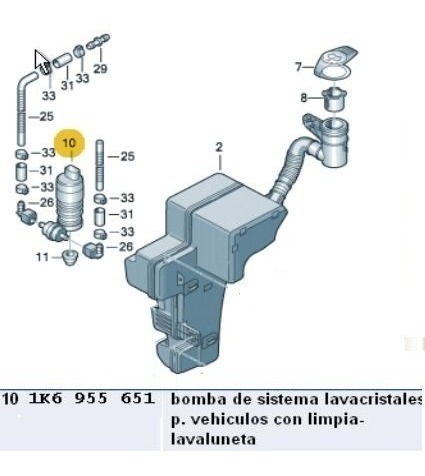 Bomba Limpiaparabrisas Golf-tiguan-audi Nuevo Original Foto 4