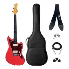 Kit Guitarra Jazzmaster Tagima Fiesta Red Tw-61 Completo
