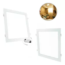 Luminária Plafon Led Quadrado 24w Embutir Slim Branco Neutro Cor 4000k 110v/220v