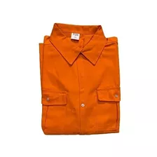 Camisa De Trabajo Naranja Duk Obra Vialidad Construcción 