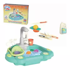 Brinquedo Pia Lava Louça Cozinha Infantil Acessórios Braskit