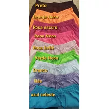 4 Shorts Moda Praia Bermudinha Boxer Feminina Em Tactel 