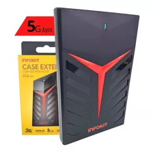 Case Externo Gamer Led Gaveta Hd Até 3tb Usb 3.0