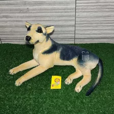 Cachorro Pelucia Realista Deitado Dia Das Crianças Decoração